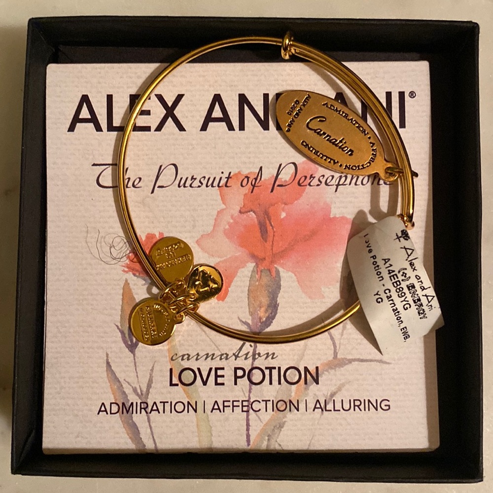 Alex and Ani Carnation Bracelet 🌷NWT and gift box - Picture 2 of 4